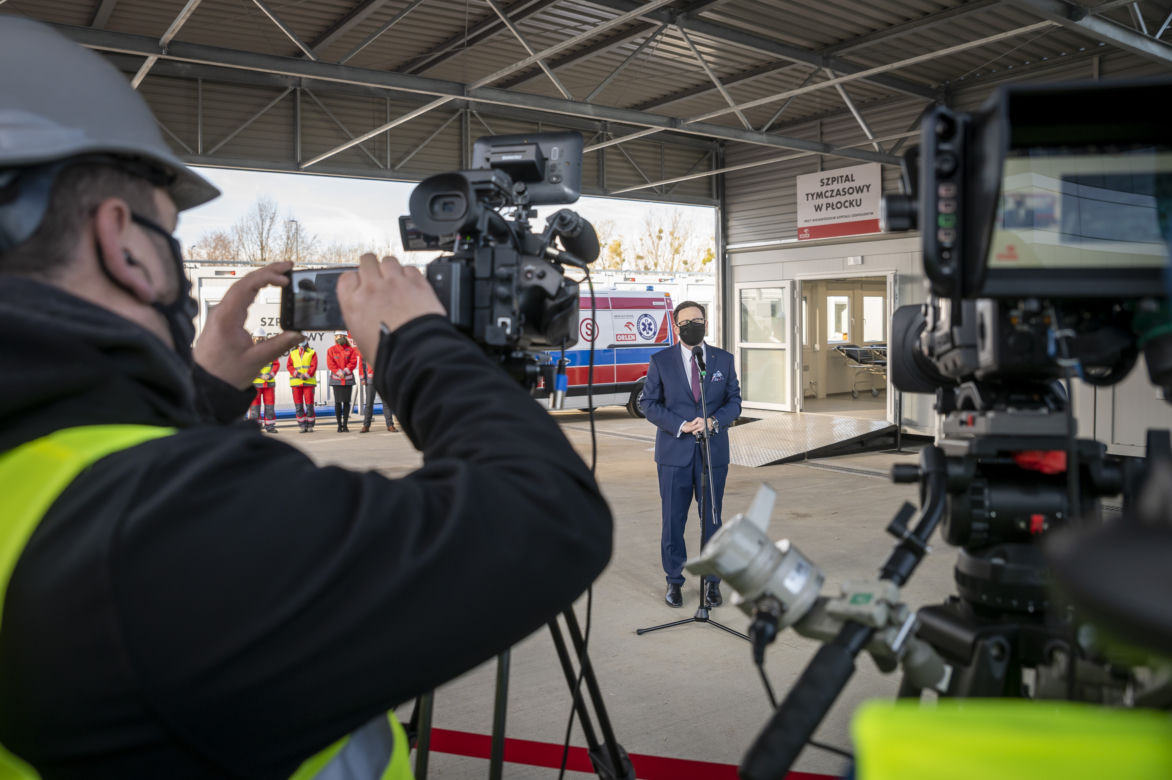 PKN ORLEN buduje szpital tymczasowy w Płocku. Będzie gotowy do końca miesiąca