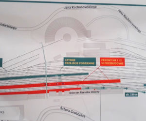 Remont Dworca PKP w Rzeszowie trwa