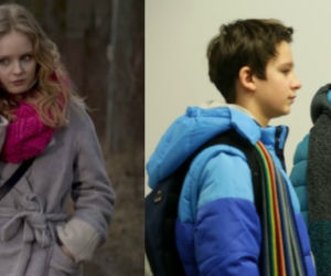 M jak miłość. Justyna (Olga Kalicka), Mateusz (Krystian Domagała), Antek (Jakub Jankiewicz)
