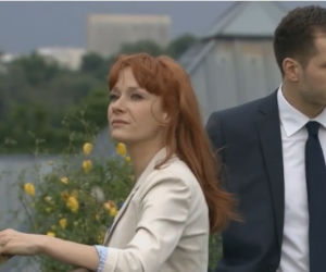 M jak miłość odc. 1017. Agnieszka (Magdalena Walach), Tomek (Andrzej Młynarczyk)
