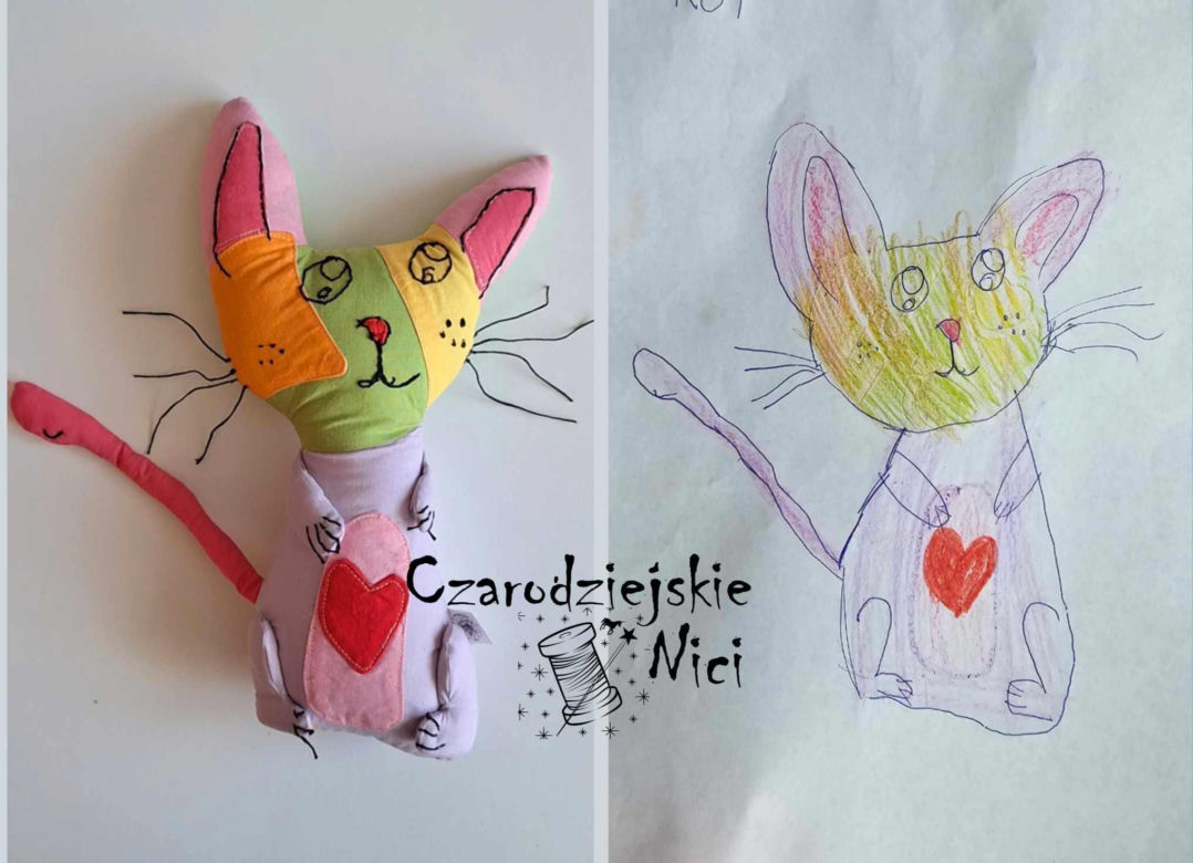 Maskotki inspirowane dziecięcymi rysunkami