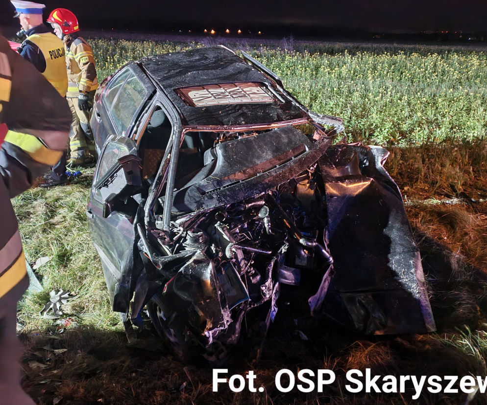 Odechów. Jedna osoba nie żyje, rodzina z dzieckiem w szpitalu. Sprawca wypadku zaatakował kobietę?! [WIDEO, ZDJĘCIA]