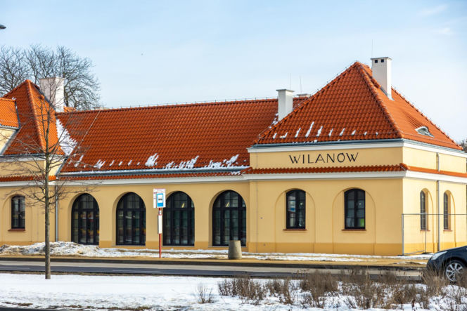 Dawny dworzec Warszawa Wilanów po remoncie
