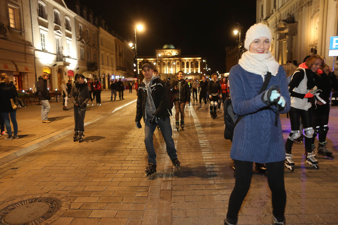 Nightskating po Warszawie
