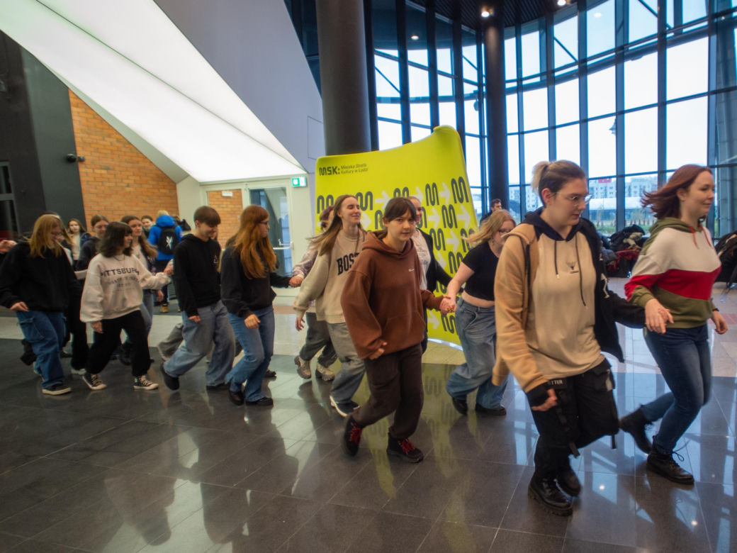 Łódzcy licealiści zatańczyli „belgijkę”