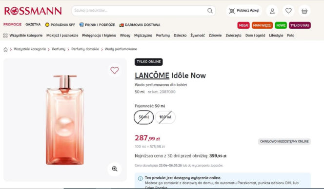 Kultowe perfumy Lancôme na promocji w Rossmannie. Ten klasyk pasuje na każdą okazję