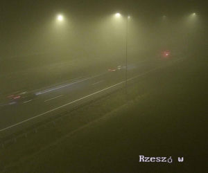 Potężna mgła na małopolskich drogach
