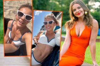 Edyta Herbuś w białym bikini wyleguje się nad Bałtykiem. Figura jak marzenie!