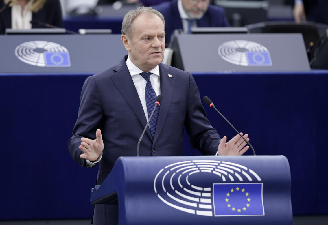 Wystąpienie Tuska w Parlamencie Europejskim