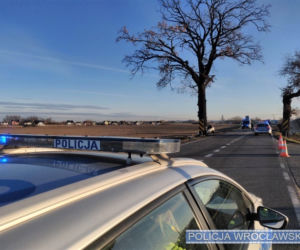 Wypadek z udziałem autobusu pod Wrocławiem