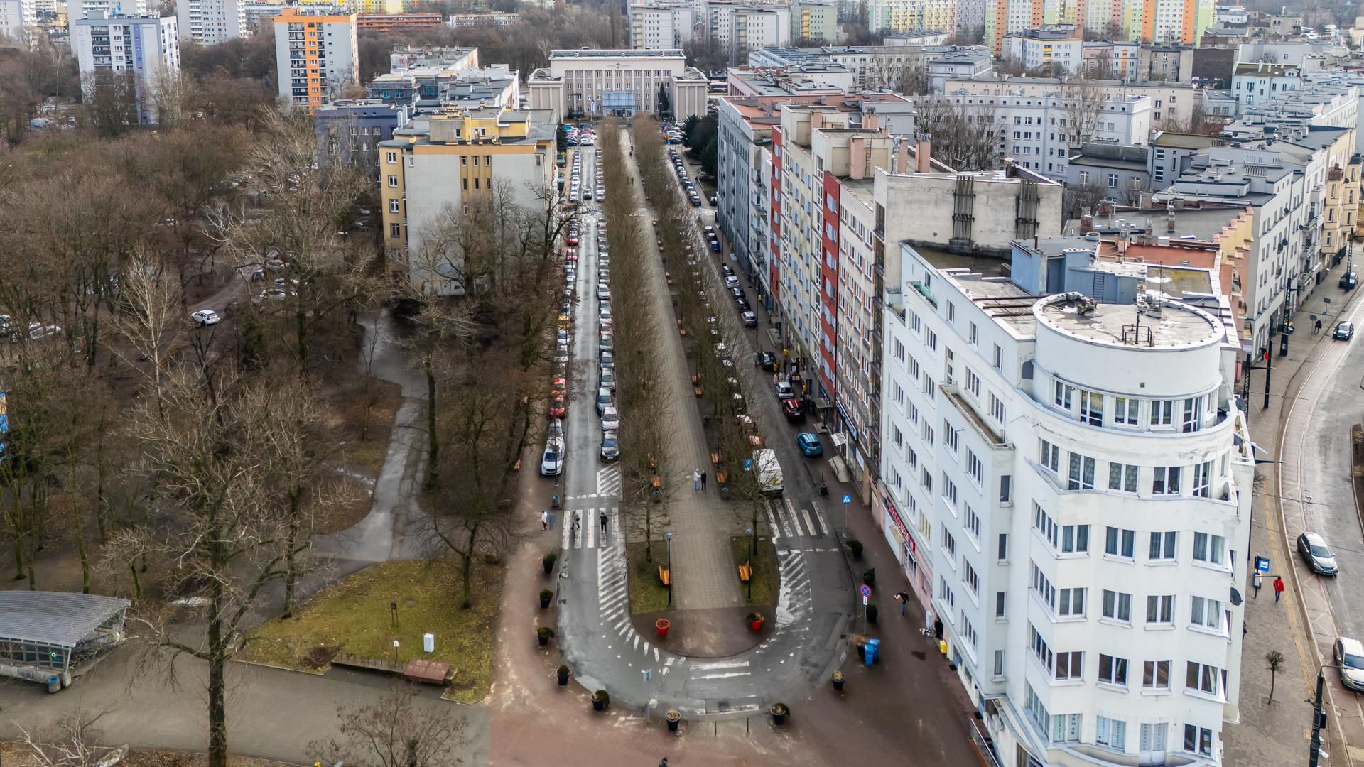 Przedwojenny drapacz chmur przy al. Zwycięstwa 1, Sosnowiec