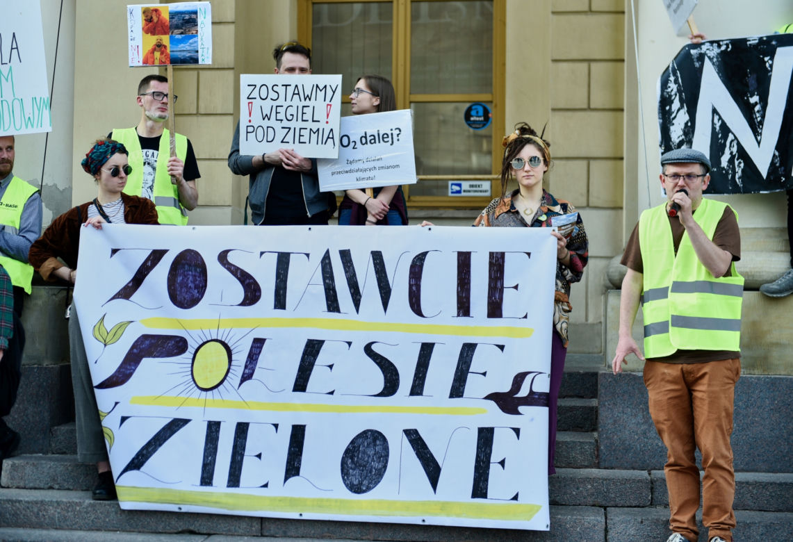 „Nie” dla kopalni na Polesiu. Pikieta w centrum Lublina