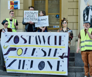 „Nie” dla kopalni na Polesiu. Pikieta w centrum Lublina