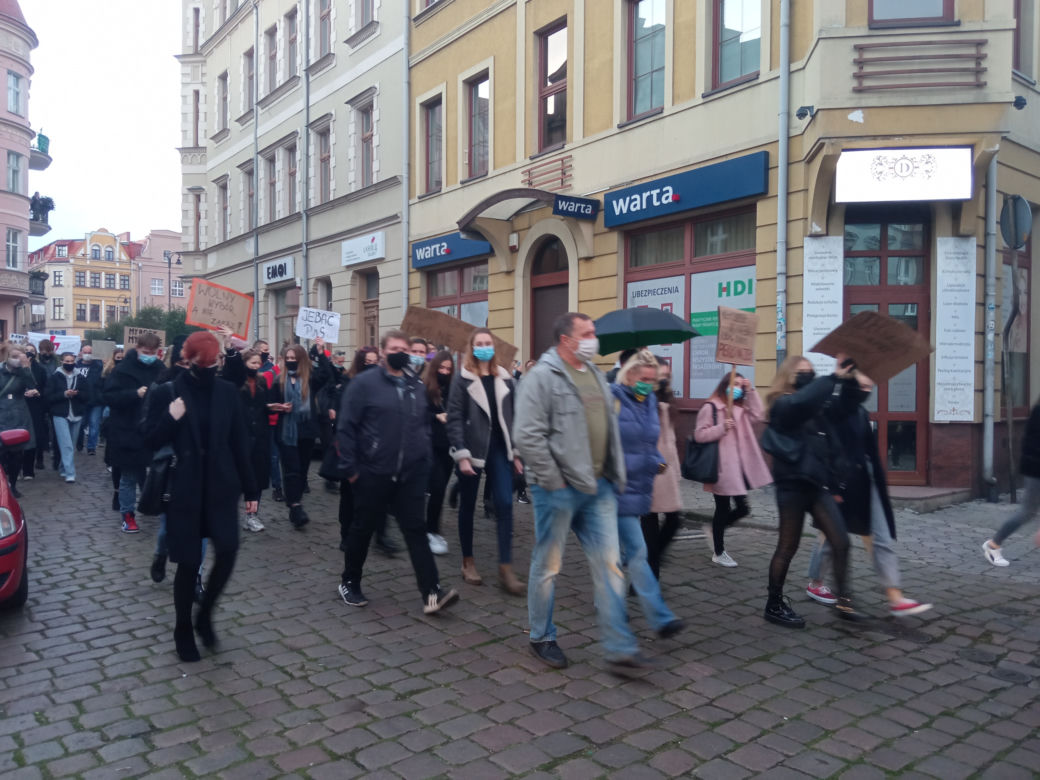 Protest w Grudziądzu