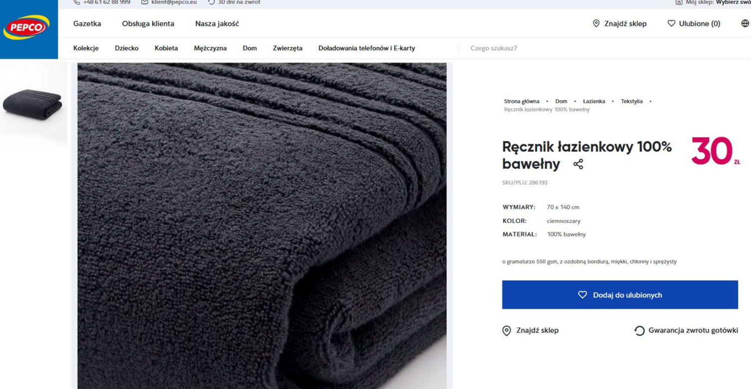 Recznik za 5 zł.