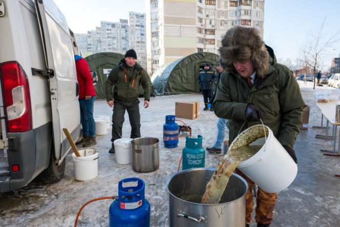 Kijów po rosyjskim ostrzale 3.02.2026
