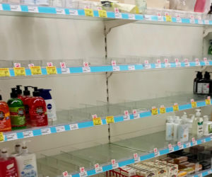 Oblężenie w szczecińskich sklepach z powodu koronawirusa