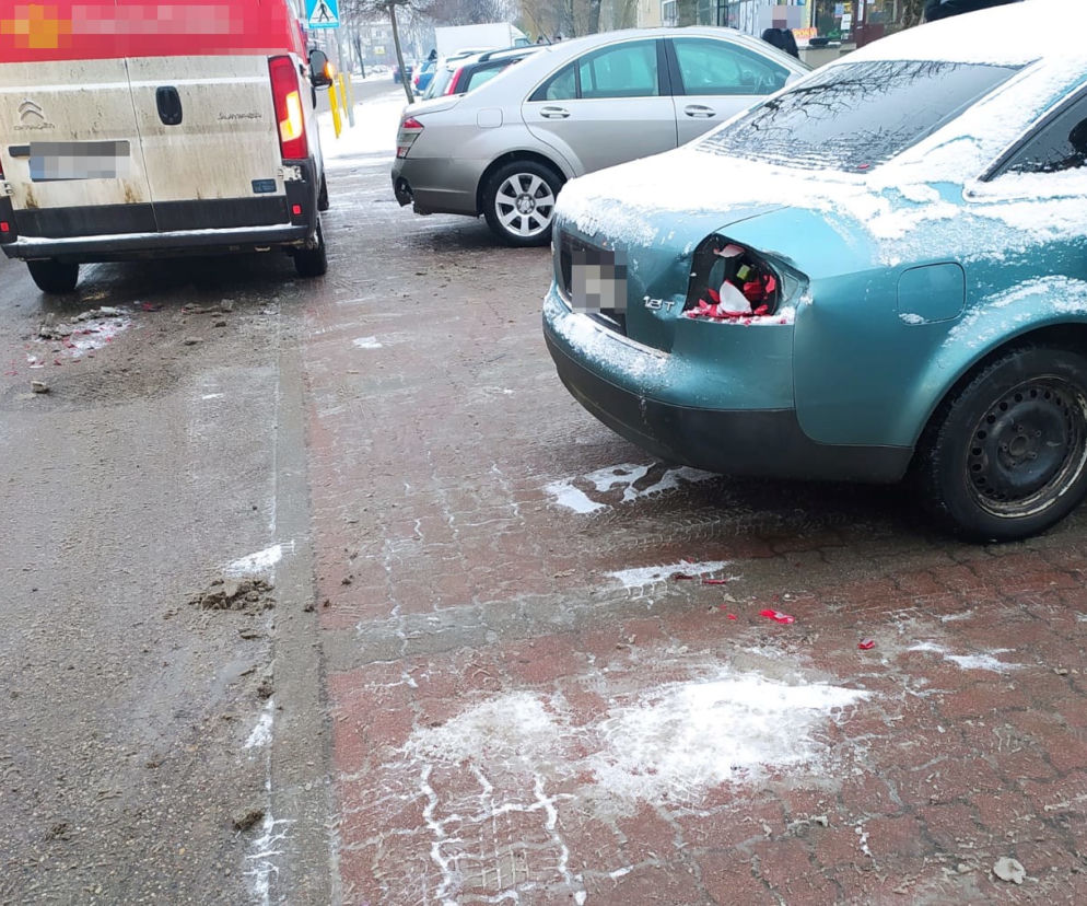 Lidzbark Warmiński. Zderzenie czterech pojazdów na ul. Poniatowskiego