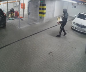 SZOK! Złodzieje urządzili sobie tańce podczas plądrowania garażu! Wszystko się nagrało