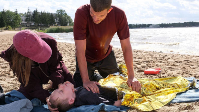 M jak miłość odc. 1911. Mateusz (Rafał Kowalski), Igor (Maksymilian Obst), Majka (Matylda Giegżno)