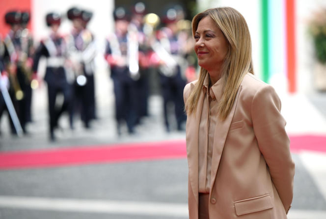 Marta Nawrocka we Włoszech