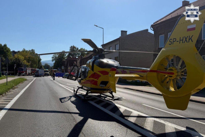 Tragiczny wypadek w Żywcu. Prokuratura zabezpieczyła krew kierowcy BMW