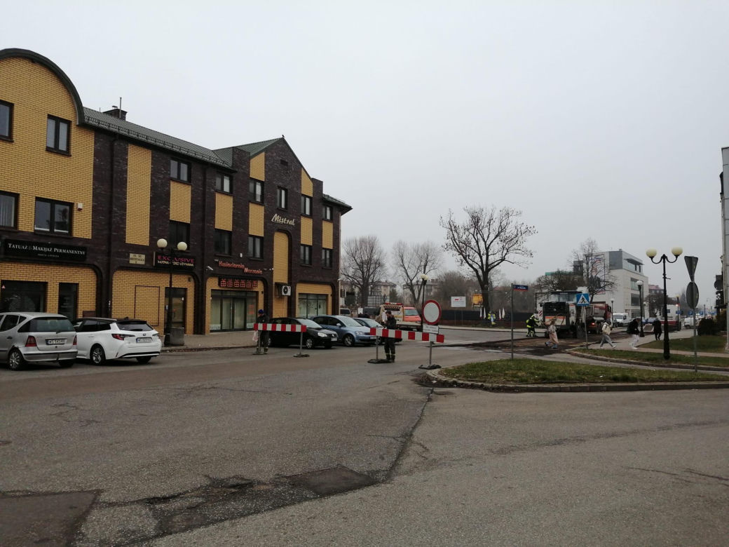 Utrudnienia w centrum Siedlec. Ruszył remont Cmentarnej i Niedziałka.