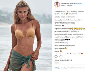 Sandra Kubicka na plaży