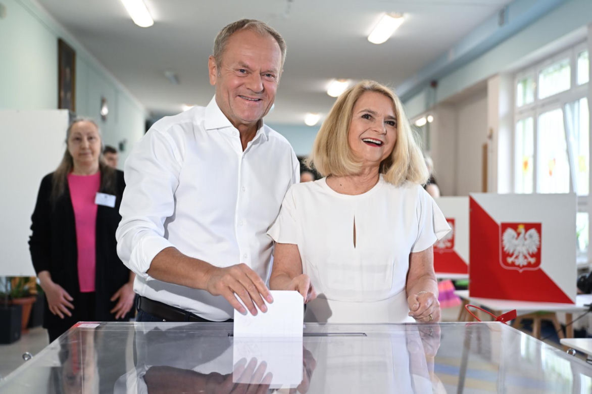 Donald Tusk z małżonką