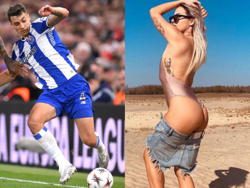Jakub Kiwior i jego żona Claudia