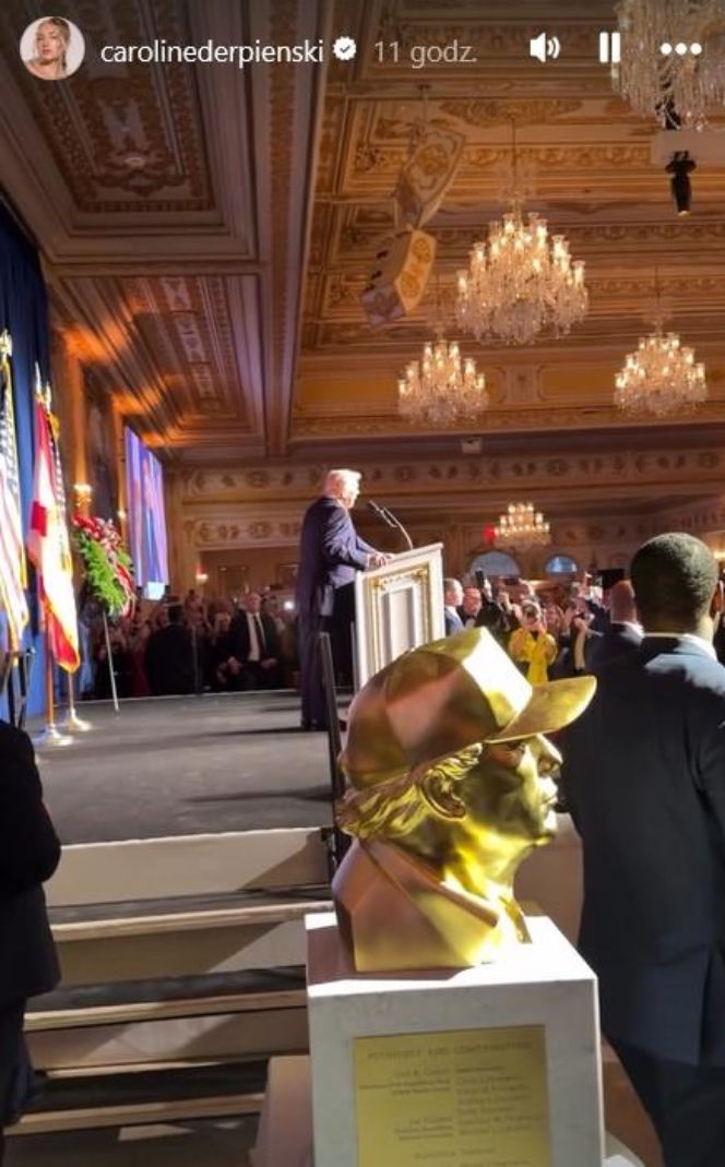 Caroline Derpieński i spotkanie z Trumpem