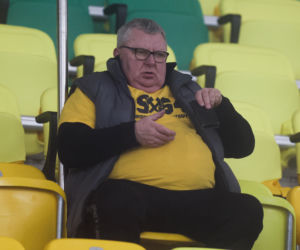 Kibice GKS Katowice dopingowali piłkarzy w meczu z Pogonią