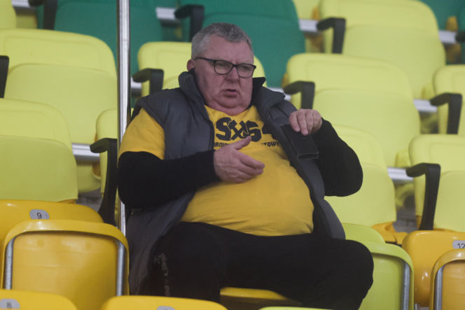 Kibice GKS Katowice dopingowali piłkarzy w meczu z Pogonią