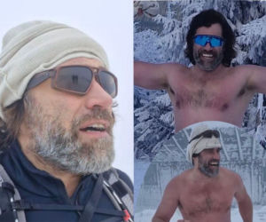 Wbiegł na Śnieżkę w samych stringach! Na zewnątrz było -17 stopni. Wszystko pokazał