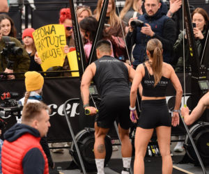 Anna Lewandowska z przystojnym Latynosem na zawodach Hyrox