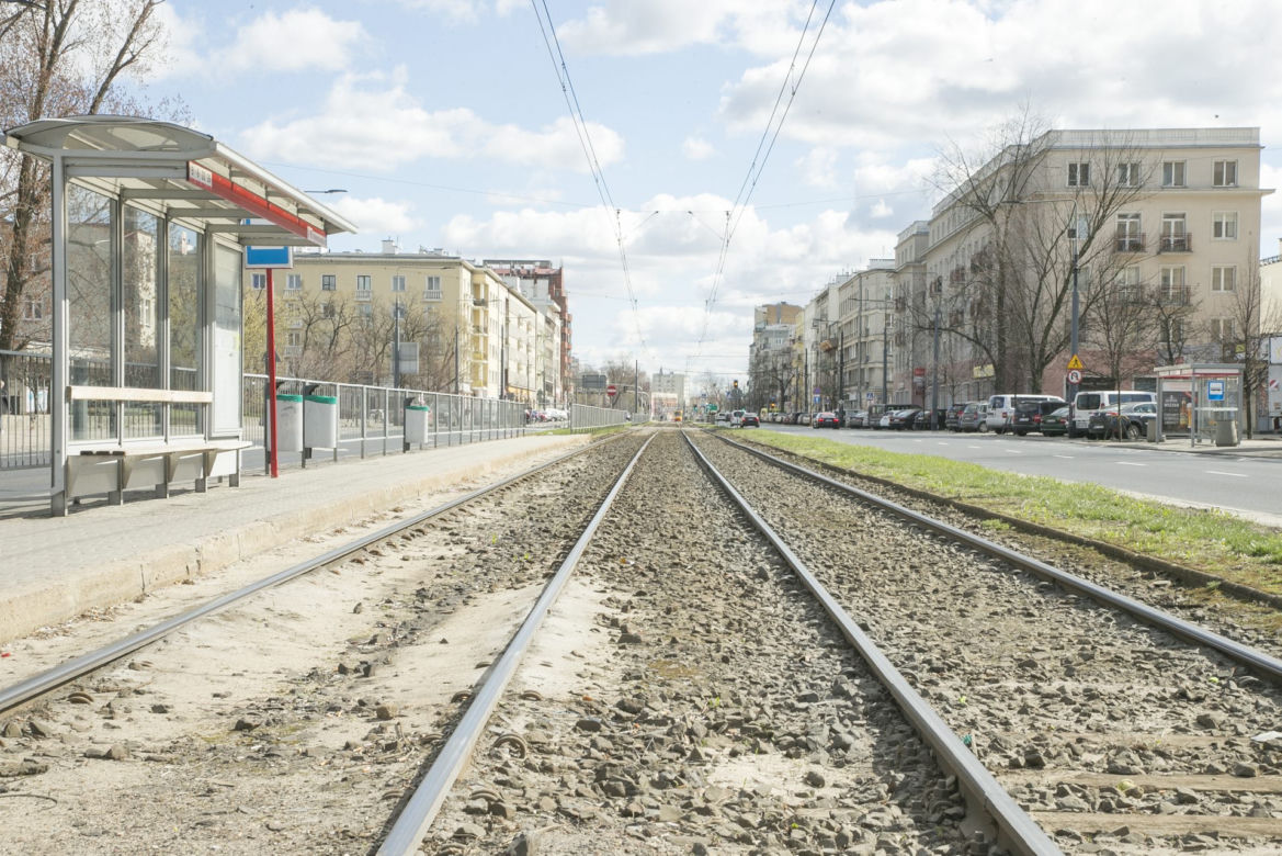 Remont torowiska na Grochowskiej