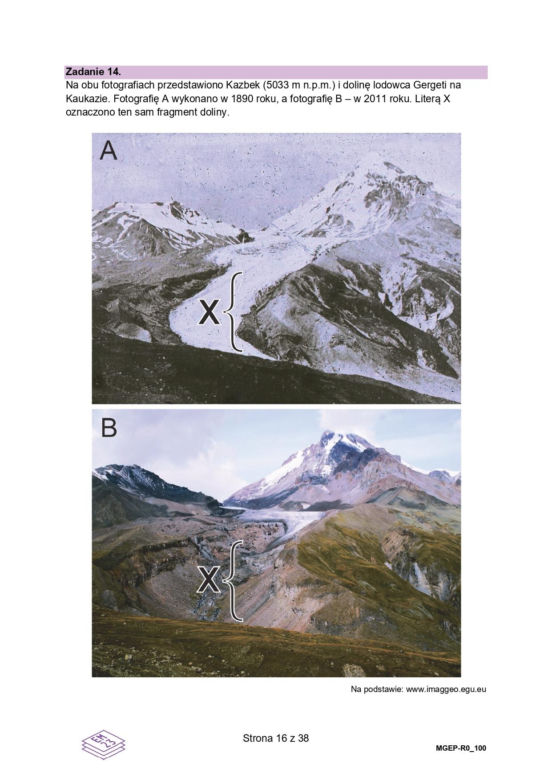 Matura próbna 2024 geografia