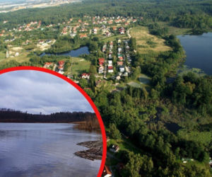 Najbogatsza wieś na Pomorzu. W okolicy znajduje się jezioro polodowcowe