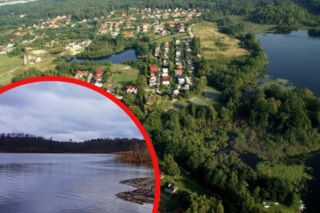 Najbogatsza wieś na Pomorzu. W okolicy znajduje się jezioro polodowcowe