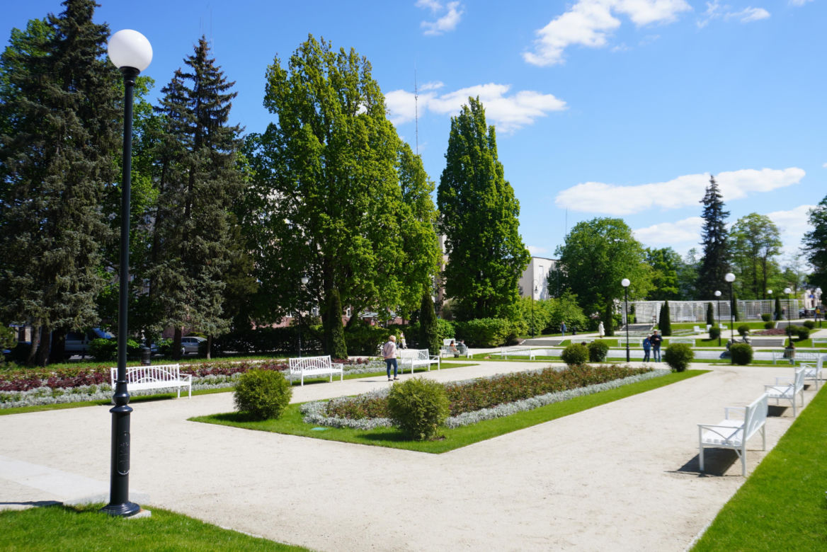 Różanka w Parku Planty po remoncie