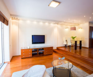 Nowoczesny salon z jadalnią