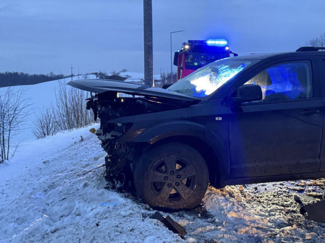 Mokrzyn. Wypadek na DK 20 pod Bytowem