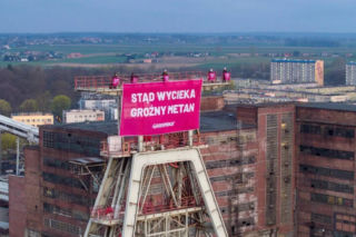 Akcja Greenpeace Knurów