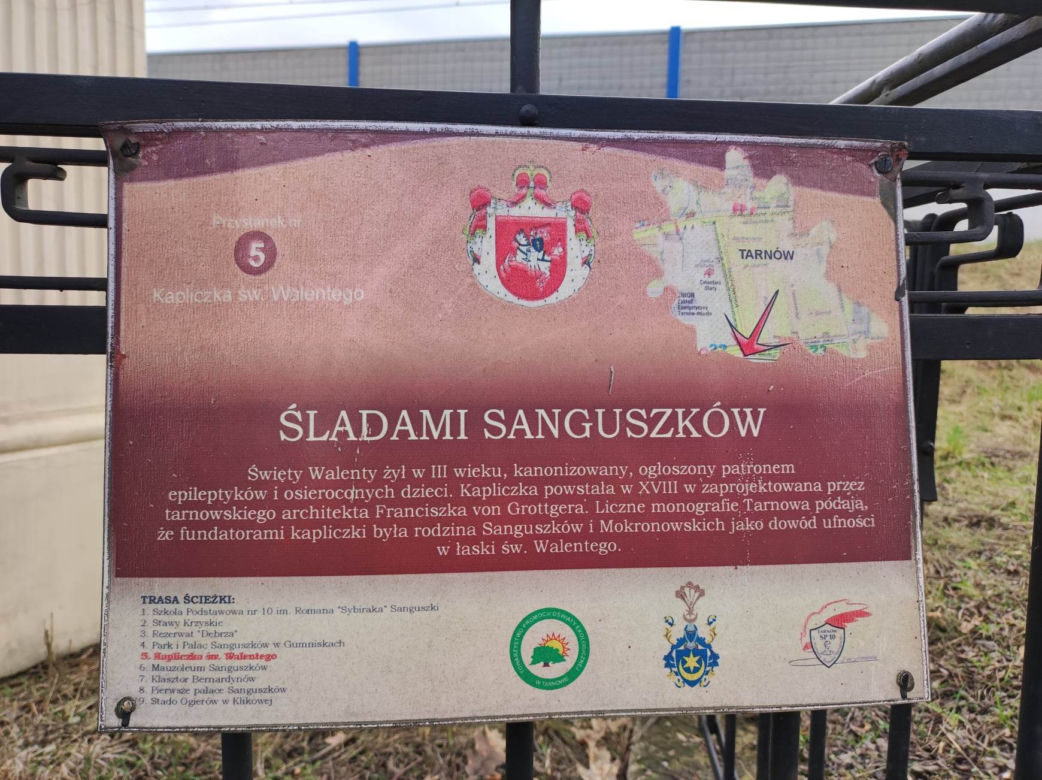 Przydrożna Kapliczka św. Walentego w Tarnowie