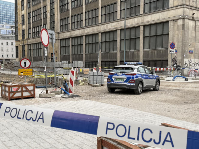 Niewybuch w centrum Warszawy. Zamknięto ulice