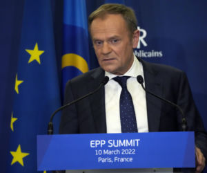 Donald Tusk, 2022r.