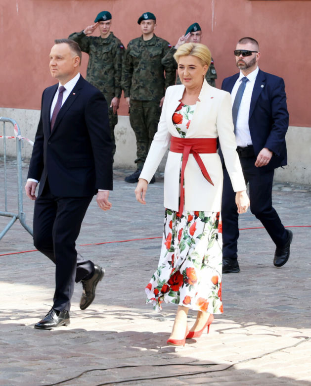 Agata Duda kwitnie na wiosnę