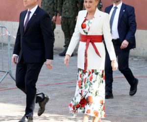 Agata Duda kwitnie na wiosnę