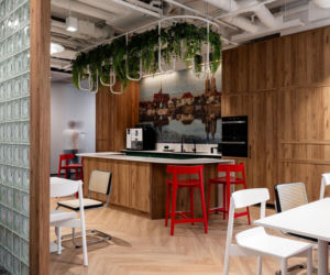 Nowa siedziba KRUK we Wrocławiu; projekt przestrzeni wspólnych: BIT CREATIVE