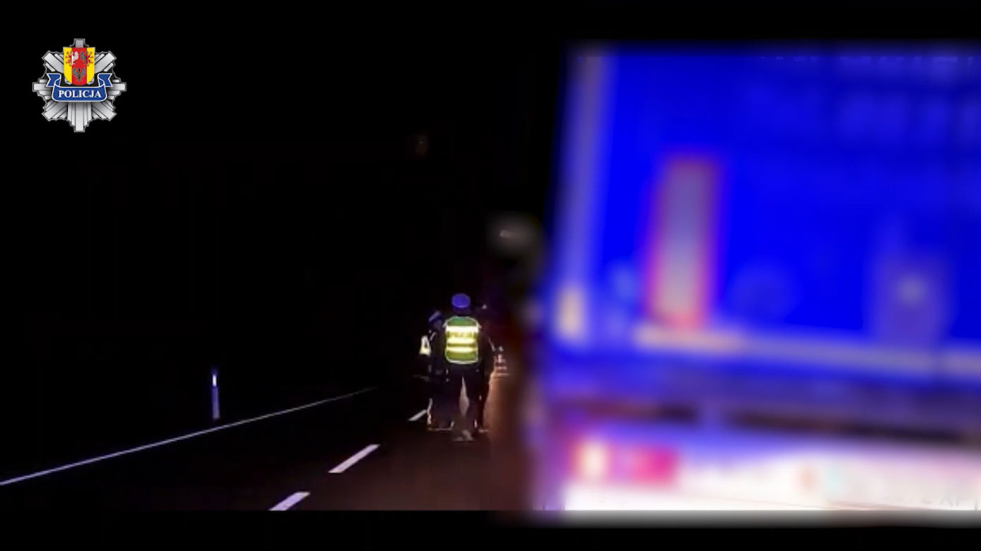 Tak kompletnie pijany 54-latek jechał tirem! Wideo pokazuje sceny z drogi krajowej